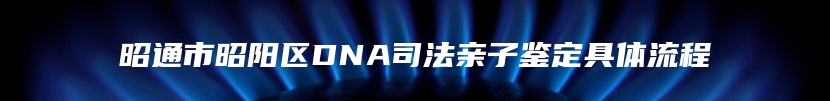 昭通市昭阳区DNA司法亲子鉴定具体流程