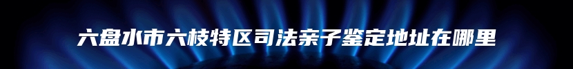 六盘水市六枝特区司法亲子鉴定地址在哪里
