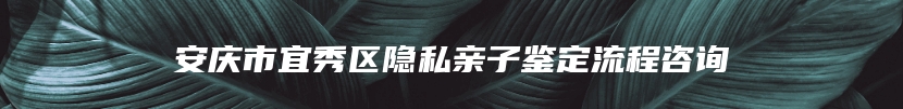 安庆市宜秀区隐私亲子鉴定流程咨询