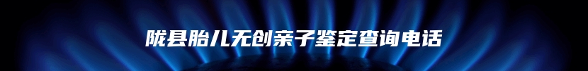 陇县胎儿无创亲子鉴定查询电话
