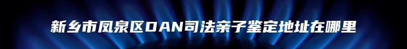 新乡市凤泉区DAN司法亲子鉴定地址在哪里