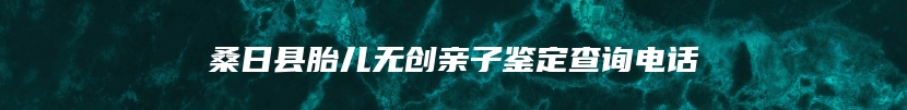 桑日县胎儿无创亲子鉴定查询电话